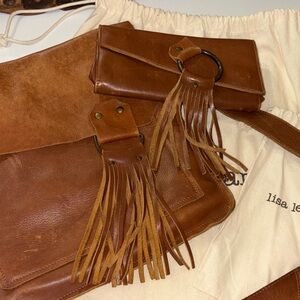 Brown Fringe Women Bag